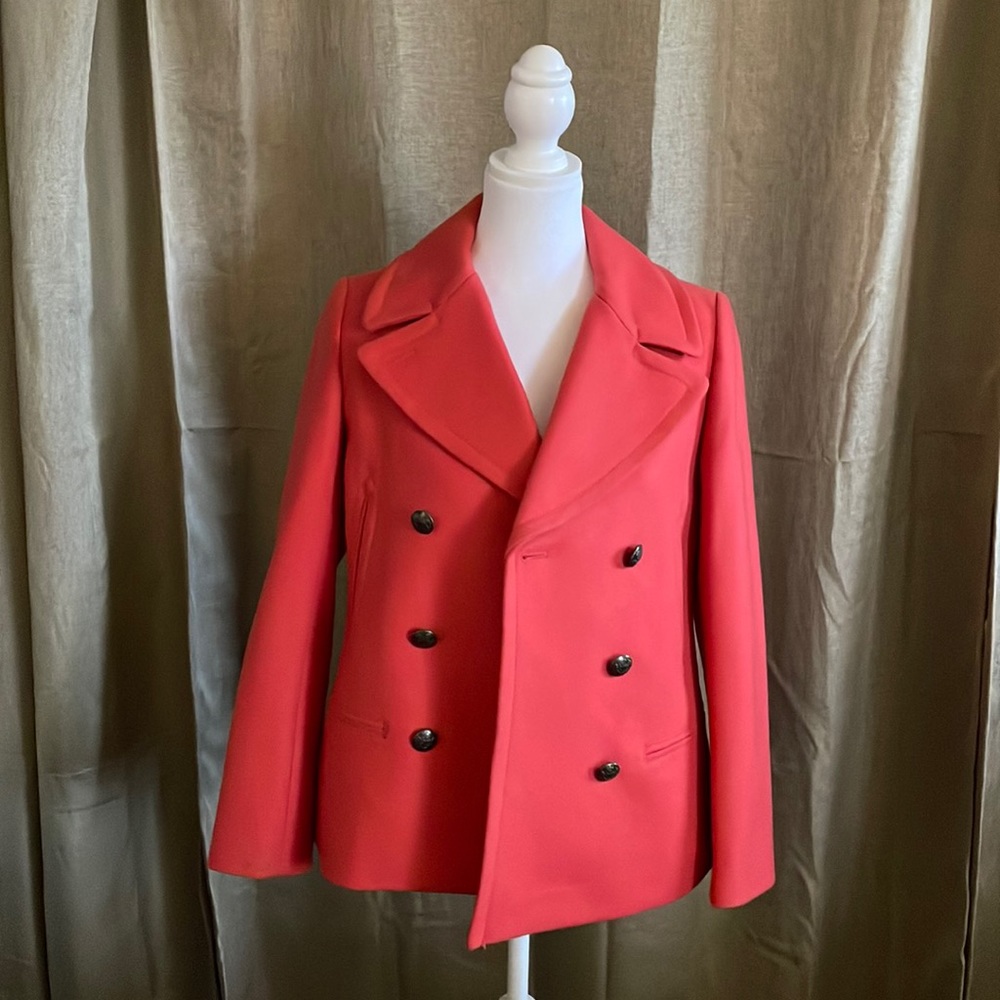 Great condition Banana Republic pea coat - Salmon color size XS